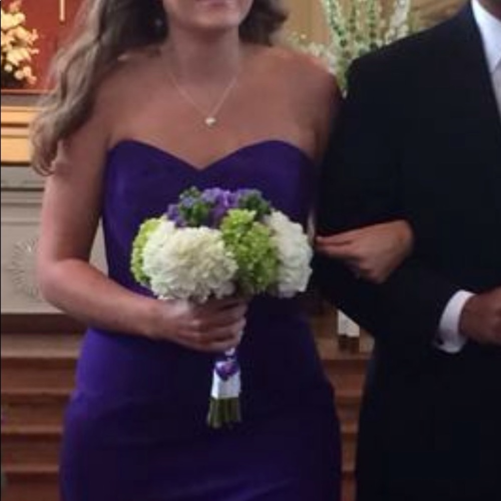 Jasmine Royal Purple sweetheart bridesmaid dress